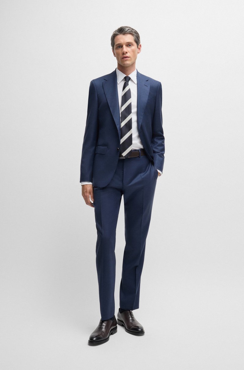 Hugo Boss Camisa Slim Fit En Popelín De Algodón Italiano