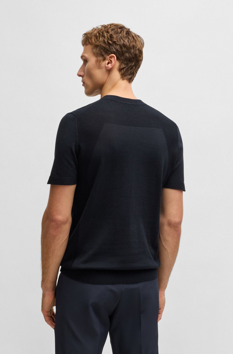 Hugo Boss Camiseta Activa De Algodón Con Diferentes Estructuras