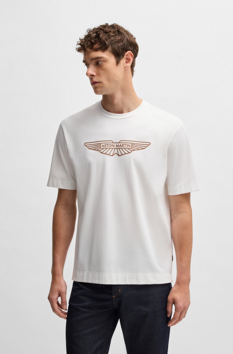 Hugo Boss Camiseta BOSS x ASTON MARTIN de algodón elástico con logo de diseño