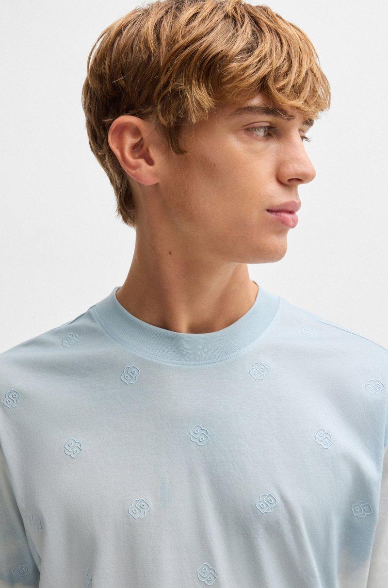 Hugo Boss Camiseta Con Ilustración De Nubes Y Monogramas Double B