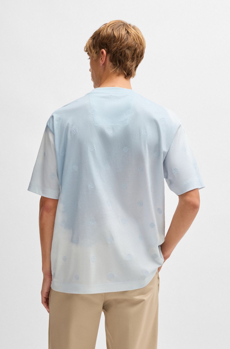 Hugo Boss Camiseta Con Ilustración De Nubes Y Monogramas Double B