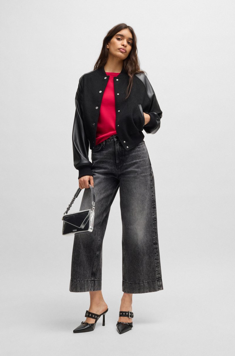 Hugo Boss Camiseta De Algodón Con Logo Apilado Bordado