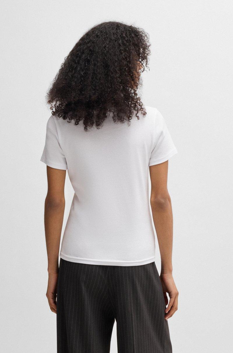 Hugo Boss Camiseta De Algodón Con Logo Inspirado En La Caligrafía Rotulada