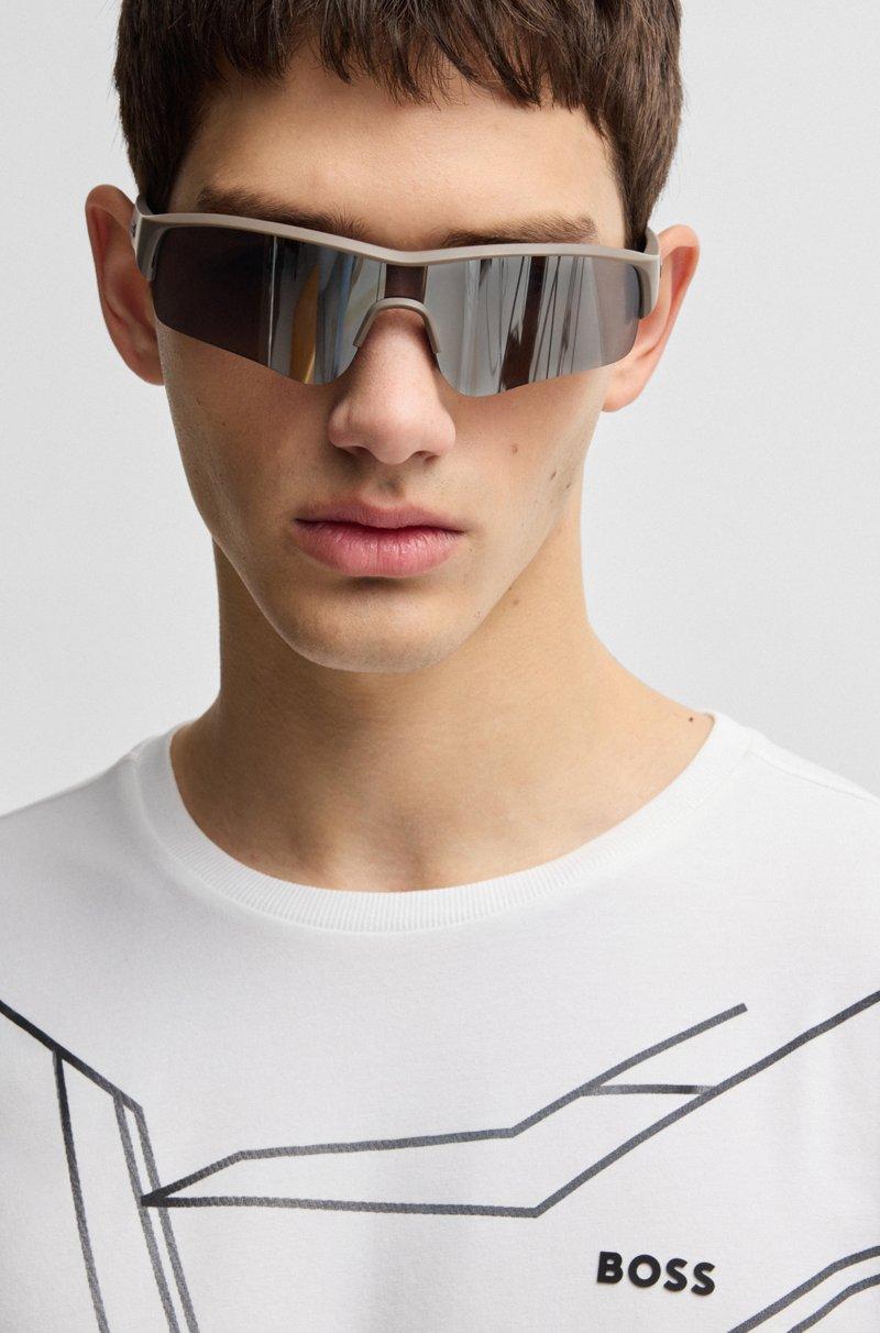 Hugo Boss Camiseta De Algodón Elástico Con Estampado Degradado