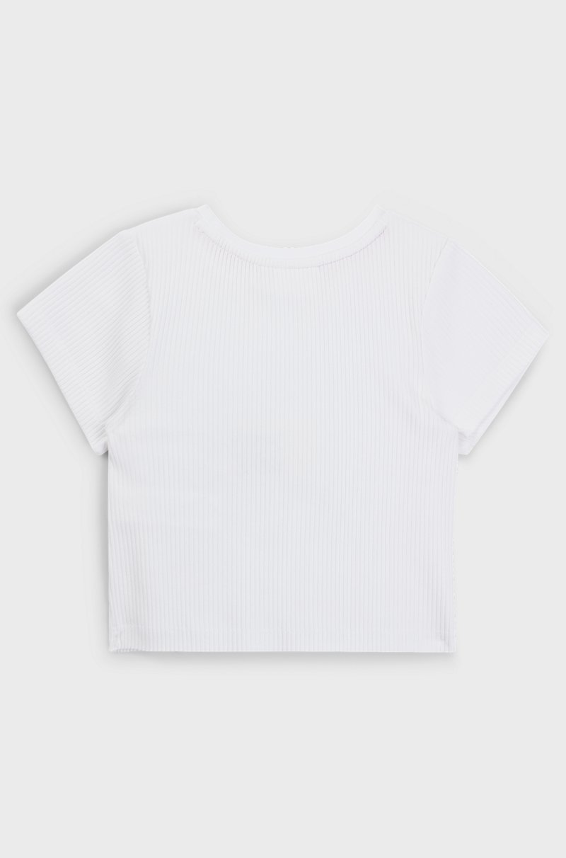 Hugo Boss Camiseta De Algodón Para Niños Con Logo De Corazón Estampado