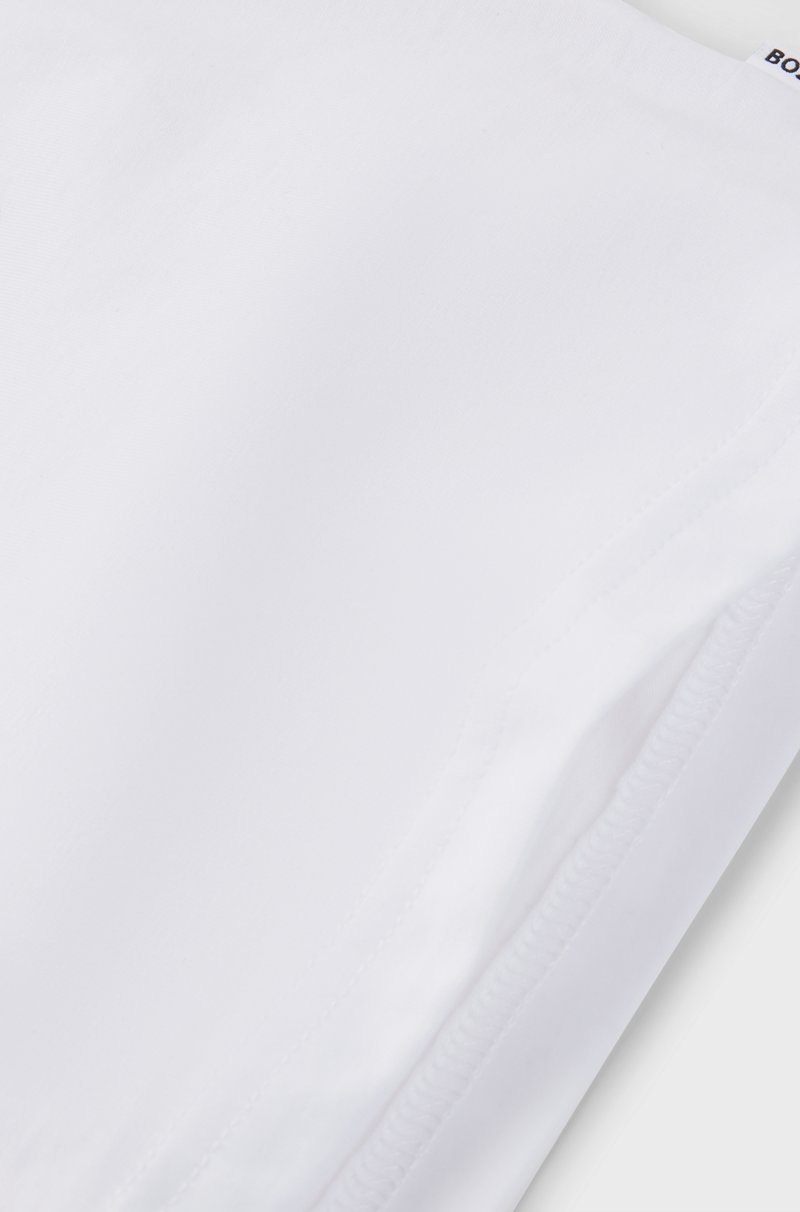 Hugo Boss Camiseta De Algodón Regular Fit Para Niños Con Ilustración De Texto