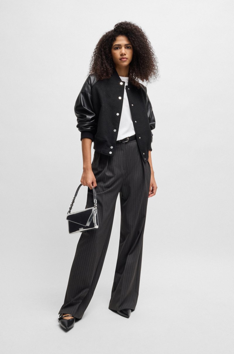 Hugo Boss Camiseta De Cuello Redondo De Algodón Con Estampado De Temporada