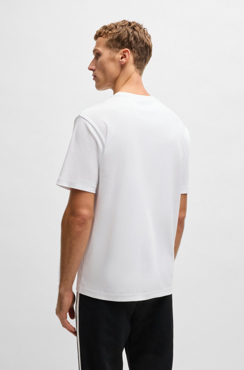 Hugo Boss Camiseta De Interlock De Algodón Con Ilustración De Círculos