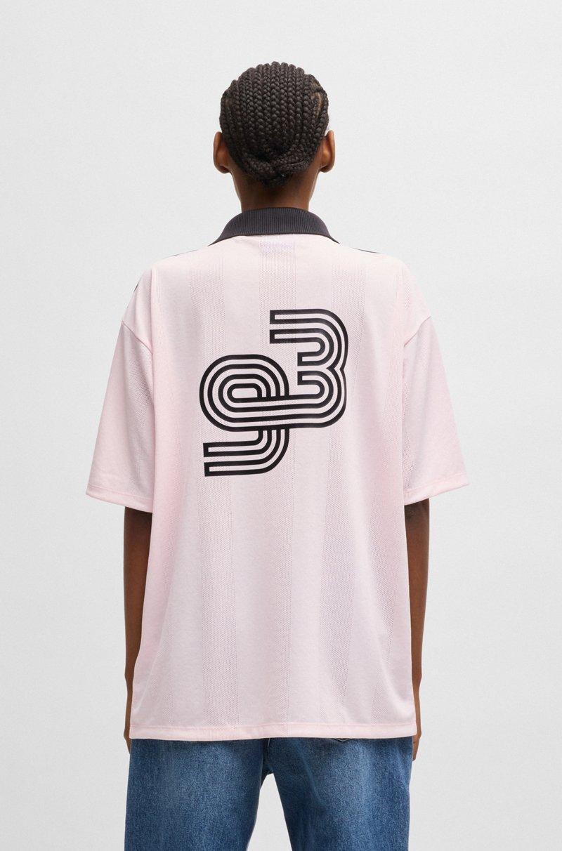 Hugo Boss Camiseta De Malla Inspirada En El Fútbol Con Logo De Happy HUGO