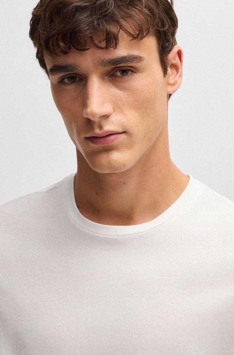 Hugo Boss Camiseta De Manga Corta Slim Fit En Algodón Mercerizado