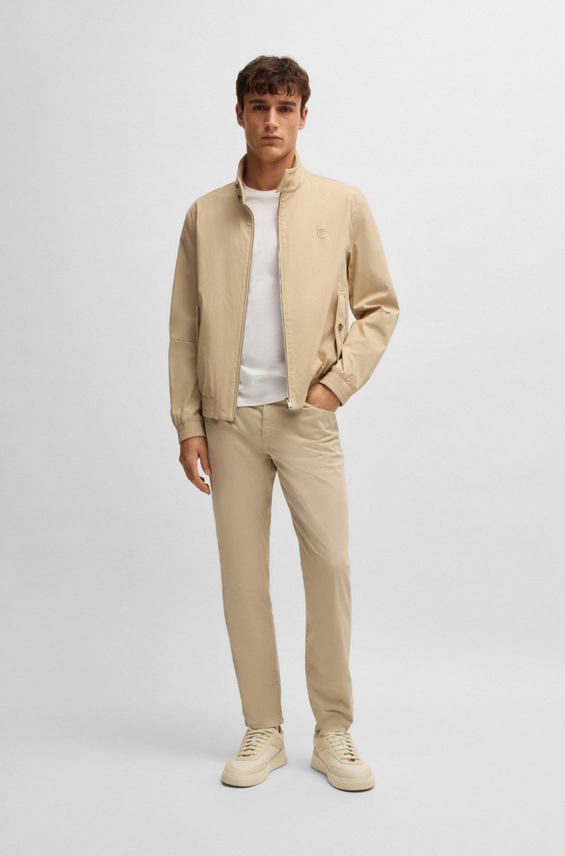 Hugo Boss Camiseta De Manga Corta Slim Fit En Algodón Mercerizado