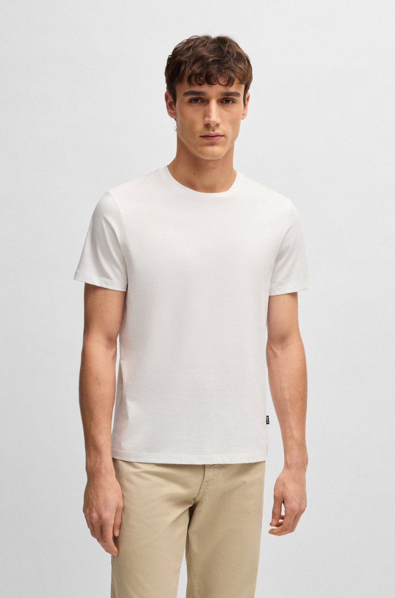 Hugo Boss Camiseta de manga corta slim fit en algodón mercerizado