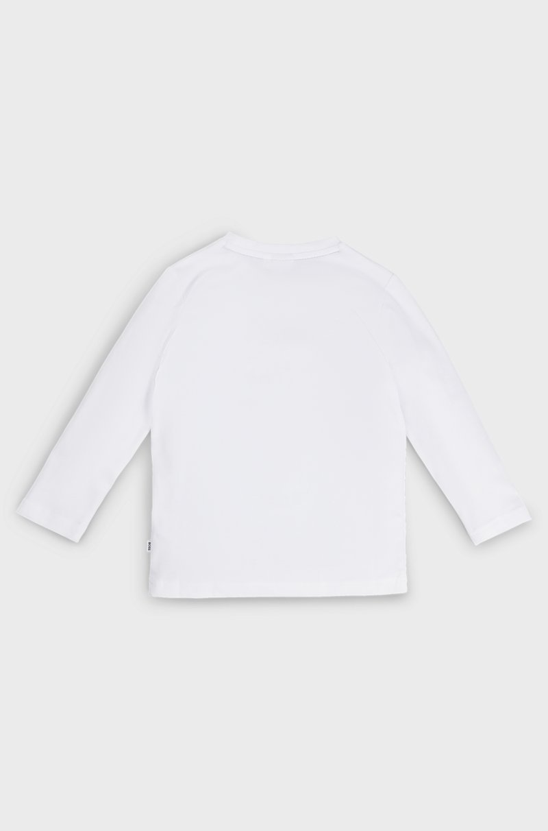 Hugo Boss Camiseta De Manga Larga Para Niños Con Ilustración De La Nueva Temporada