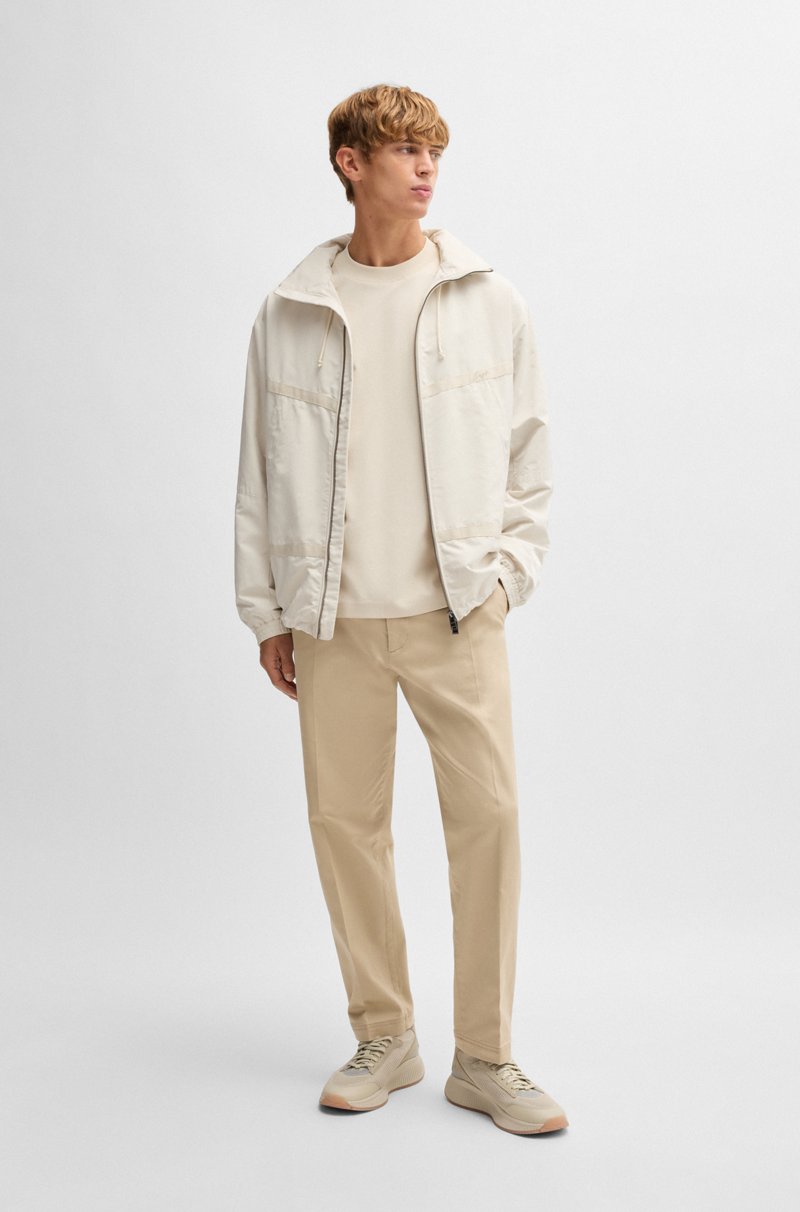 Hugo Boss Camiseta De Manga Larga Relaxed Fit En Algodón Mercerizado