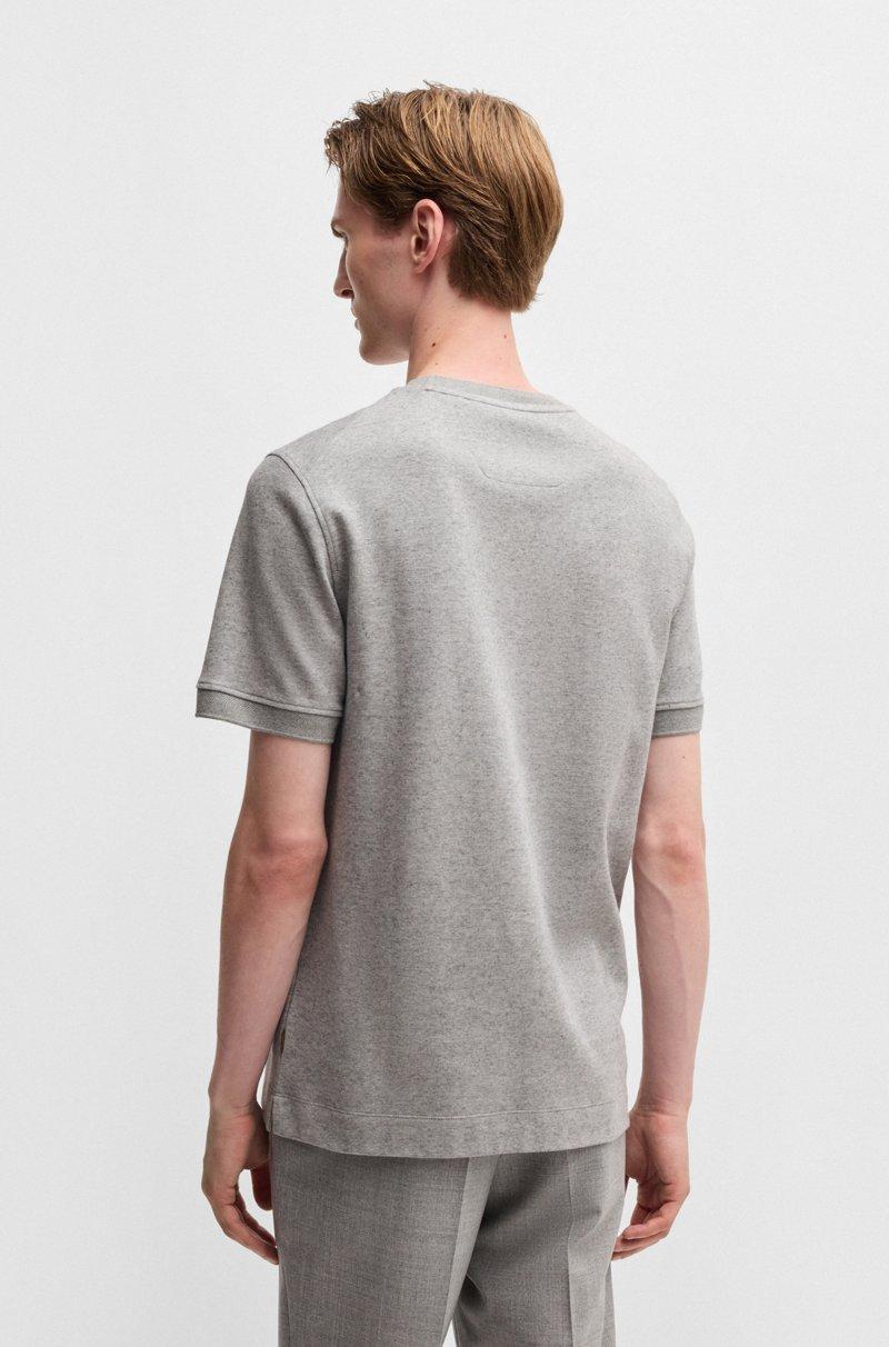 Hugo Boss Camiseta De Mezcla De Cashmere Y Algodón Con Acabado Antibacteriano