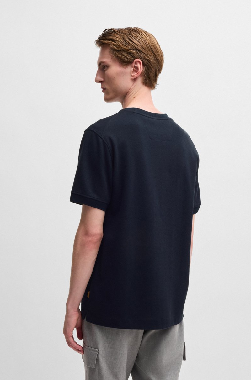 Hugo Boss Camiseta De Mezcla De Cashmere Y Algodón Con Acabado Antibacteriano