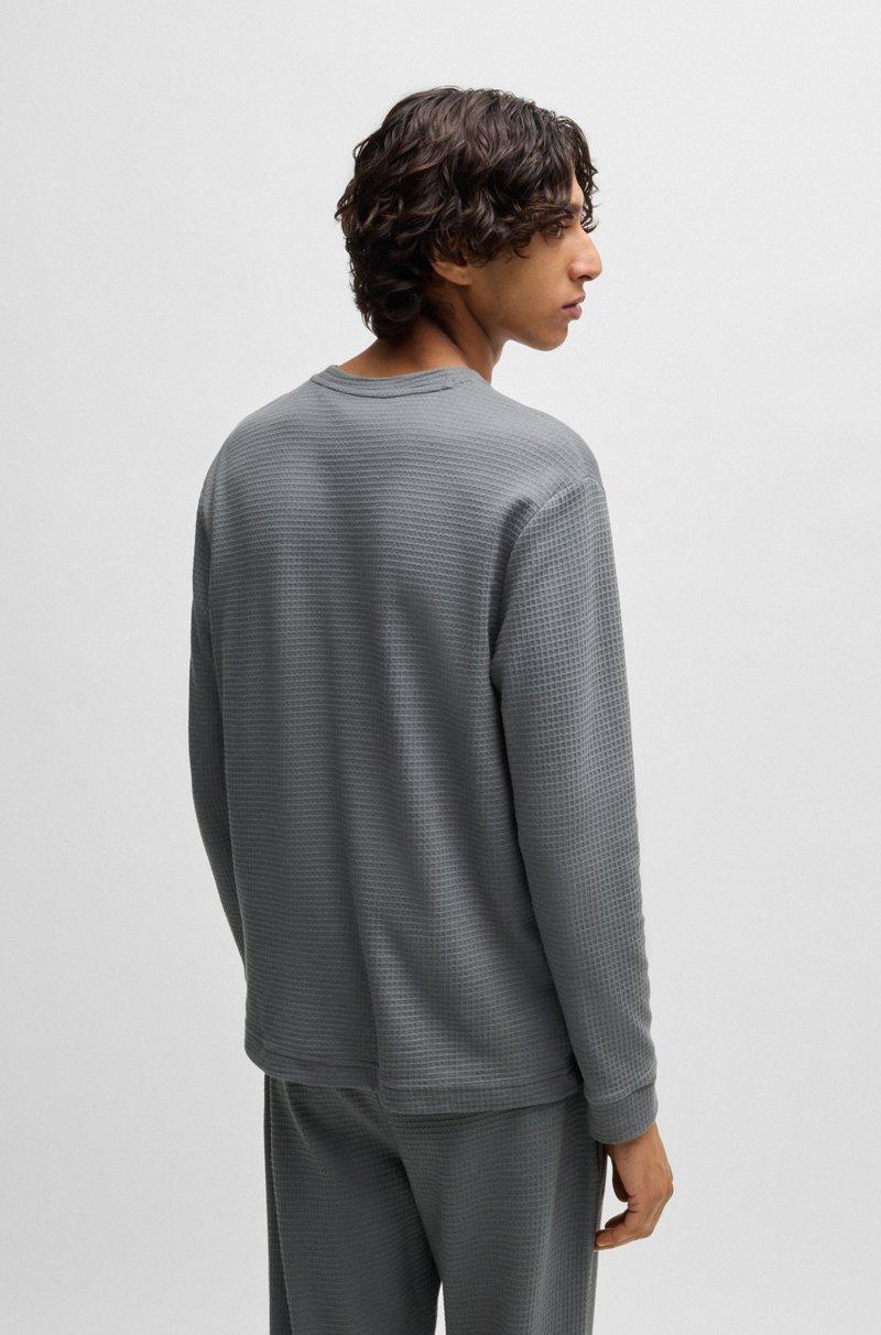 Hugo Boss Camiseta De Pijama De Algodón Con Logo Bordado