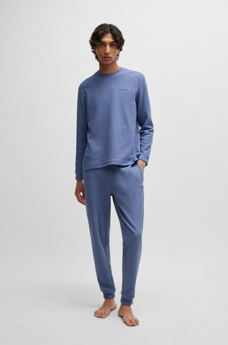 Hugo Boss Camiseta De Pijama De Algodón Con Logo Bordado