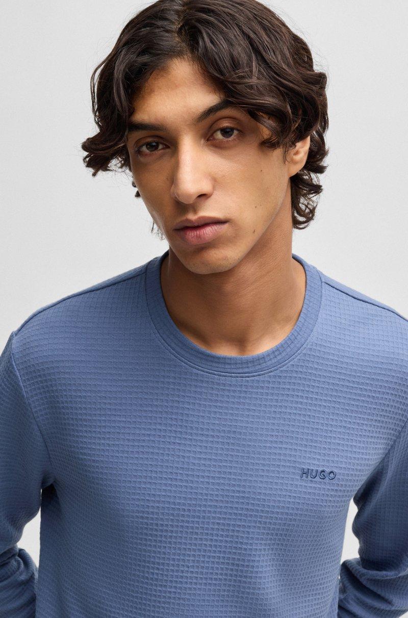 Hugo Boss Camiseta De Pijama De Algodón Con Logo Bordado