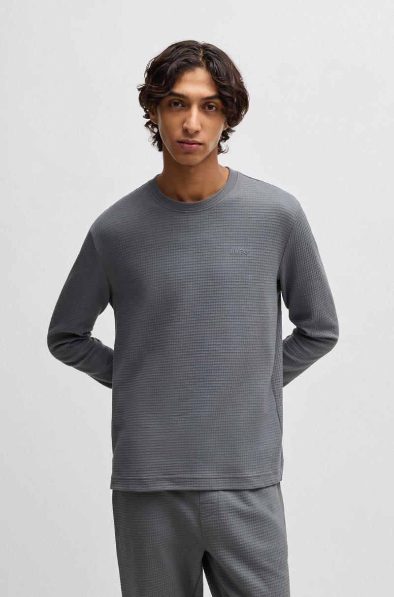 Hugo Boss Camiseta de pijama de algodón con logo bordado