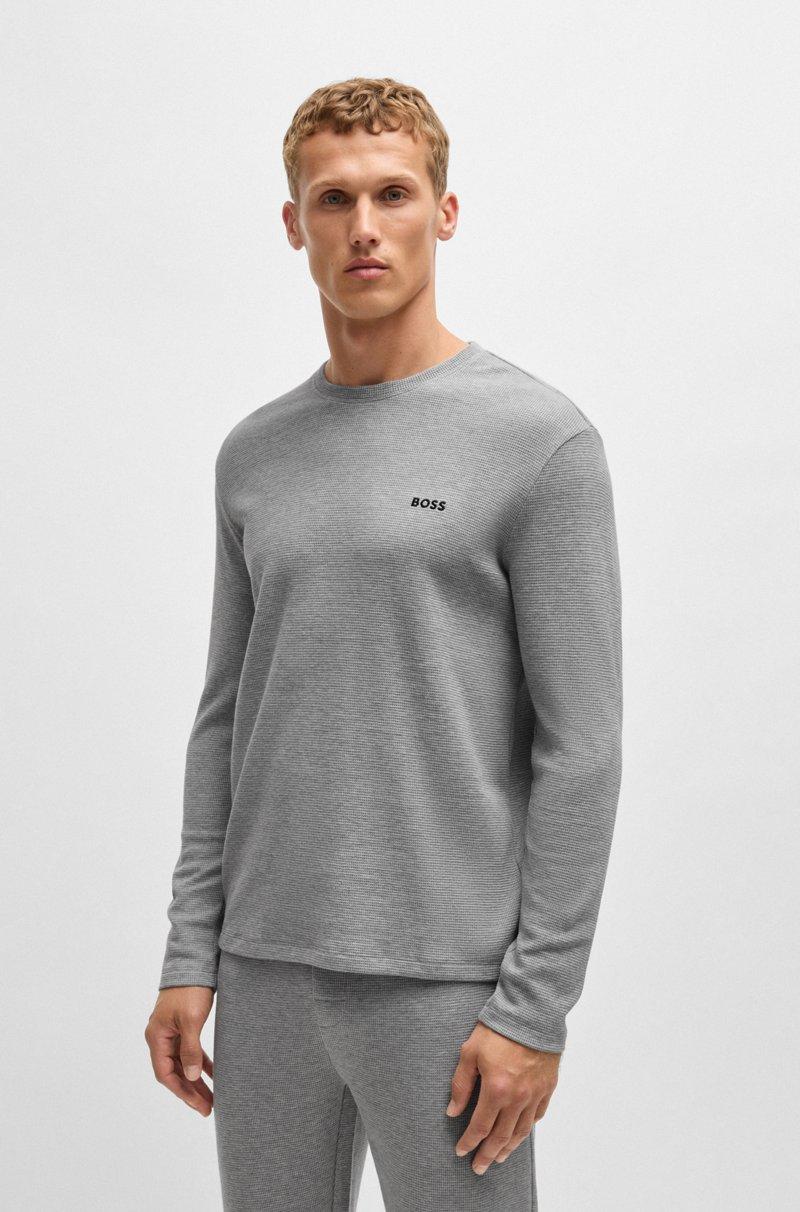 Hugo Boss Camiseta de pijama en algodón con logo bordado