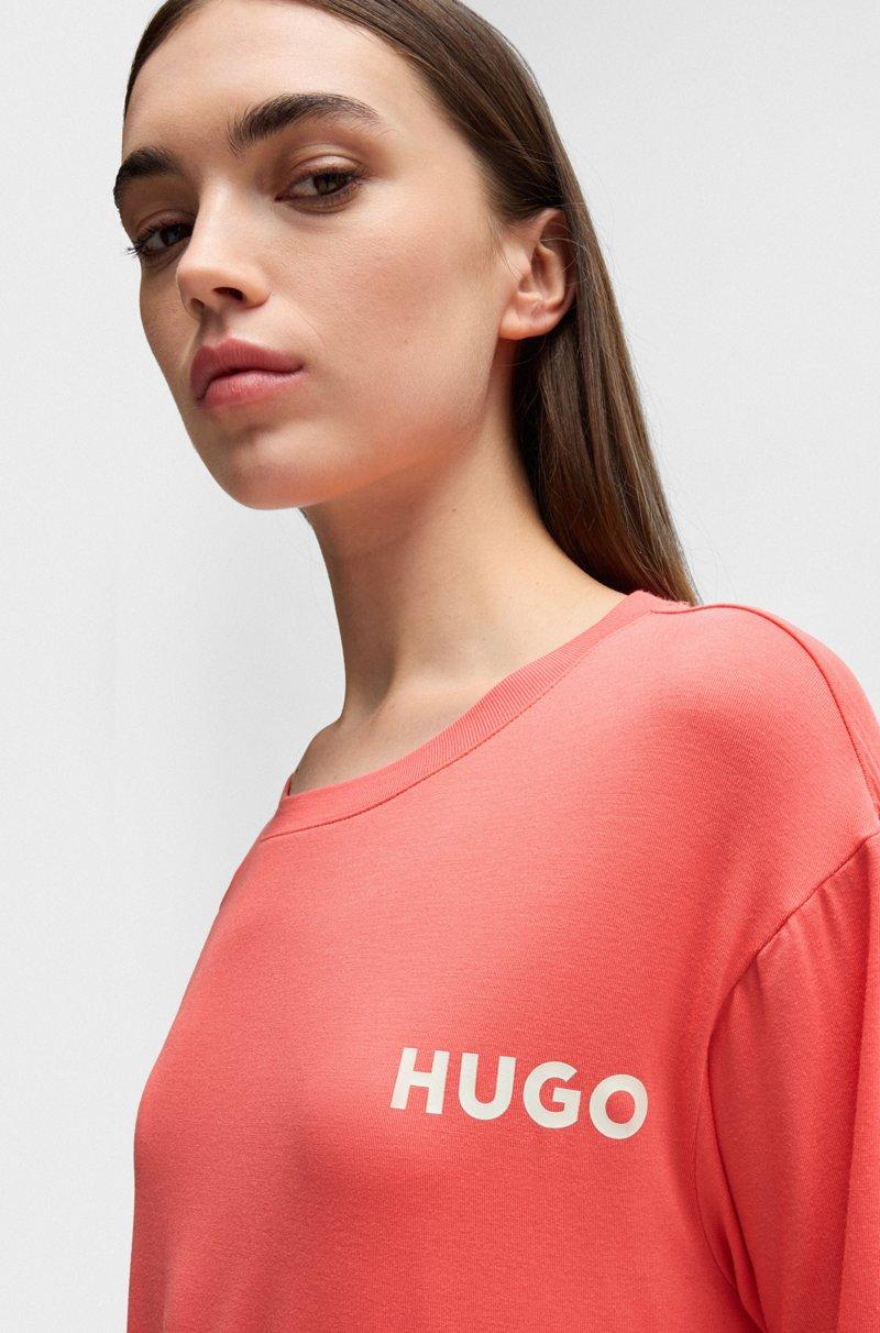 Hugo Boss Camiseta De Pijama Relaxed Fit Con Logo Estampado