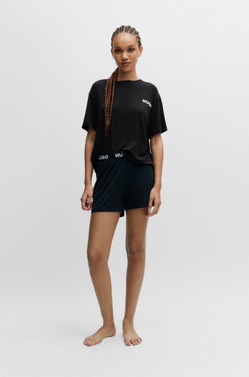 Hugo Boss Camiseta De Pijama Relaxed Fit En Punto Elástico