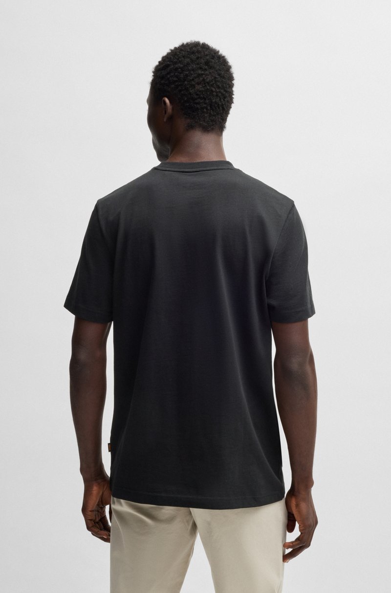 Hugo Boss Camiseta De Punto De Algodón Con Estampado Fotográfico