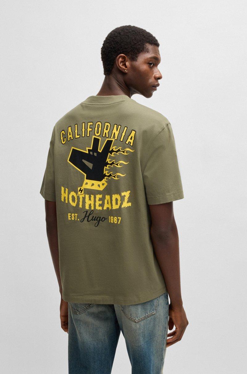 Hugo Boss Camiseta de punto de algodón con estampados gráficos