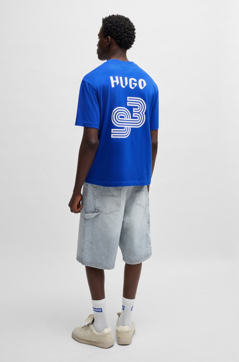 Hugo Boss Camiseta de punto de algodón con estampados inspirados en el fútbol