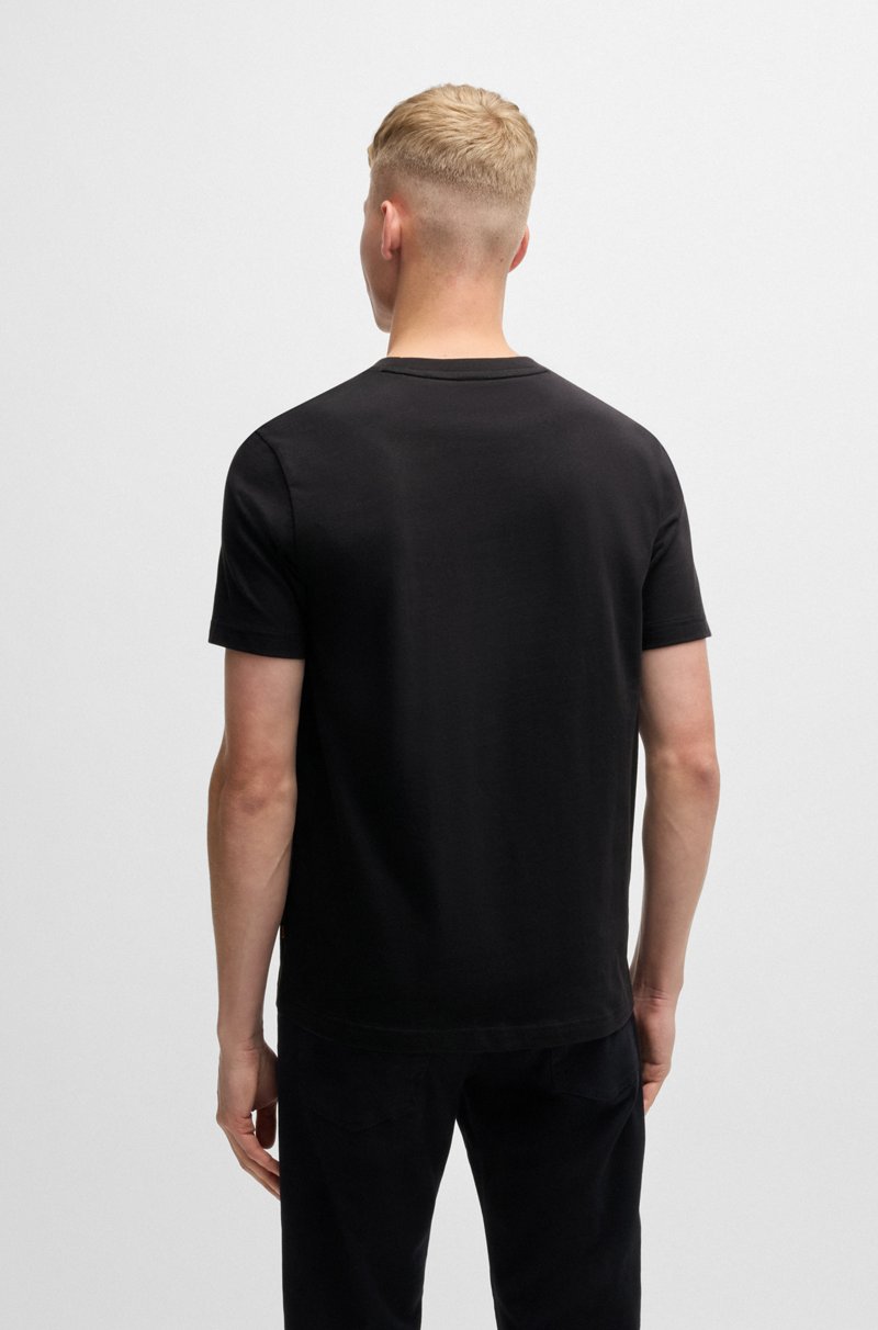 Hugo Boss Camiseta De Punto De Algodón Con Gráficos Inspirados En Los Viajes Por Carretera