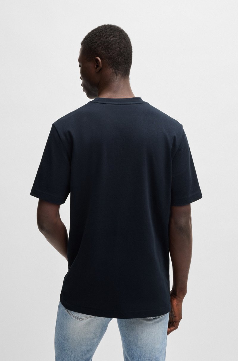 Hugo Boss Camiseta De Punto De Algodón Con Ilustración Fotográfica Estampada