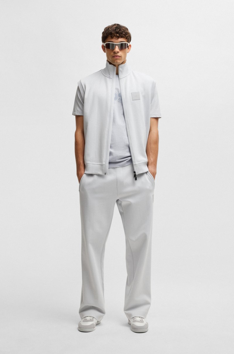 Hugo Boss Camiseta De Punto De Algodón Con Logo De Diseño Doble