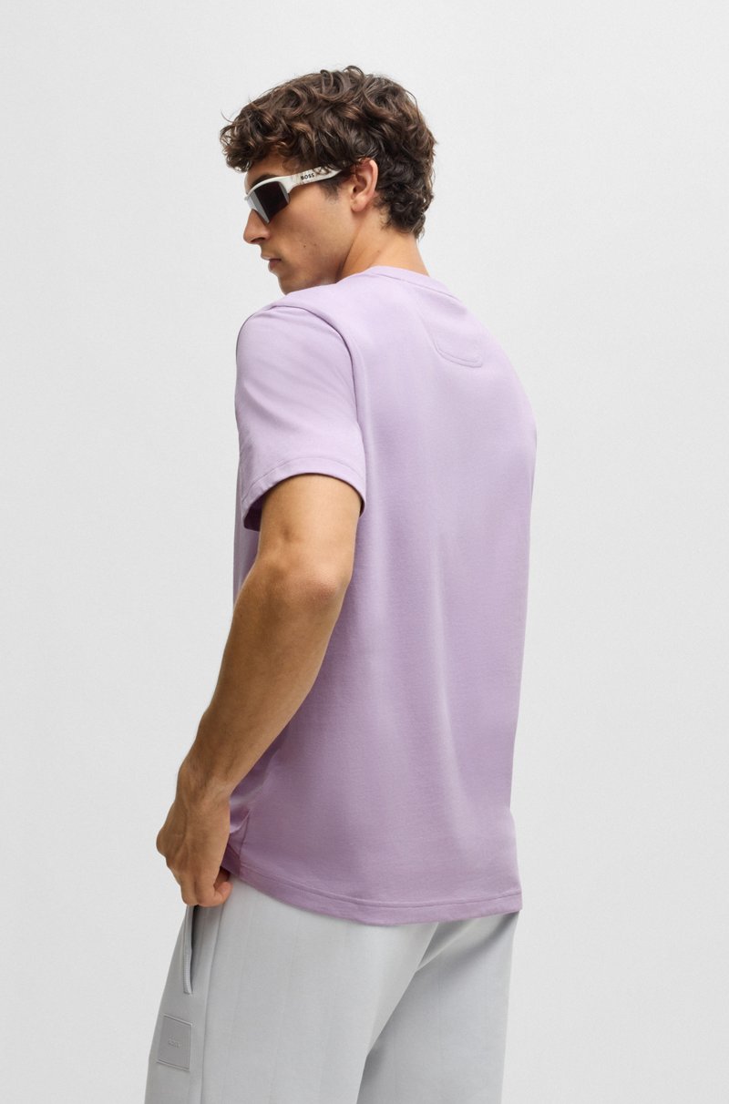 Hugo Boss Camiseta De Punto De Algodón Con Logo De Diseño Doble