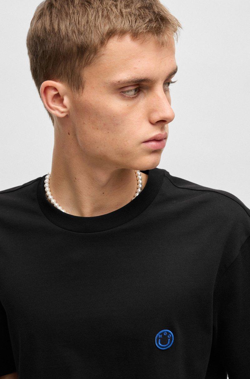 Hugo Boss Camiseta De Punto De Algodón Con Logo Happy HUGO