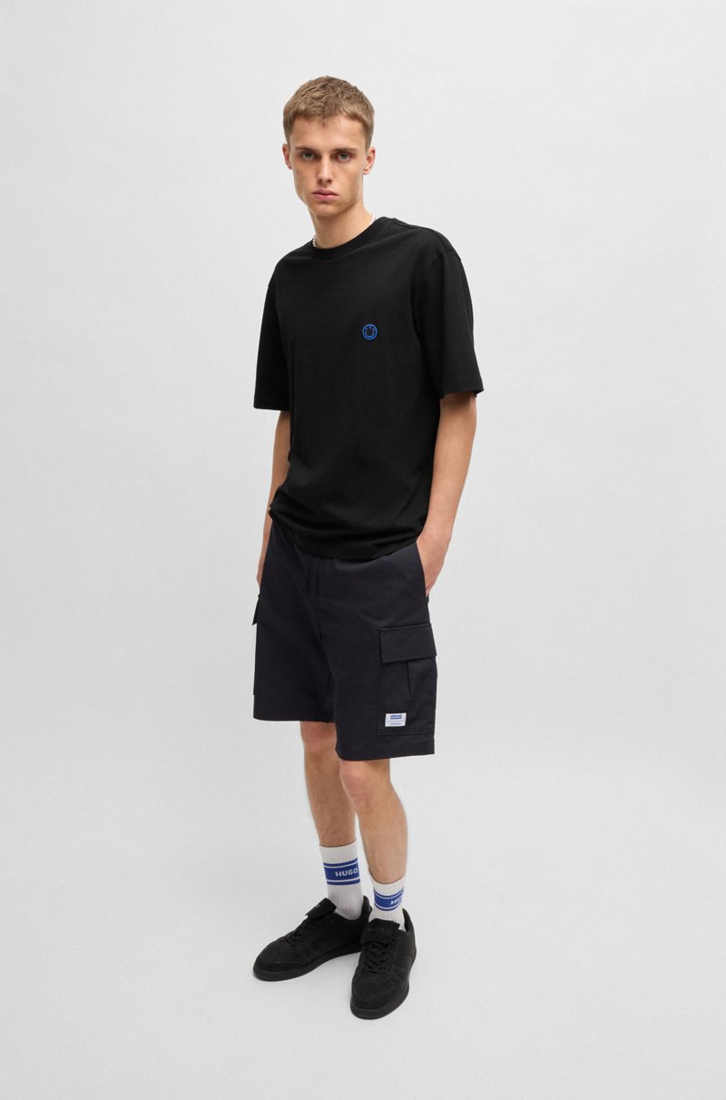 Hugo Boss Camiseta De Punto De Algodón Con Logo Happy HUGO