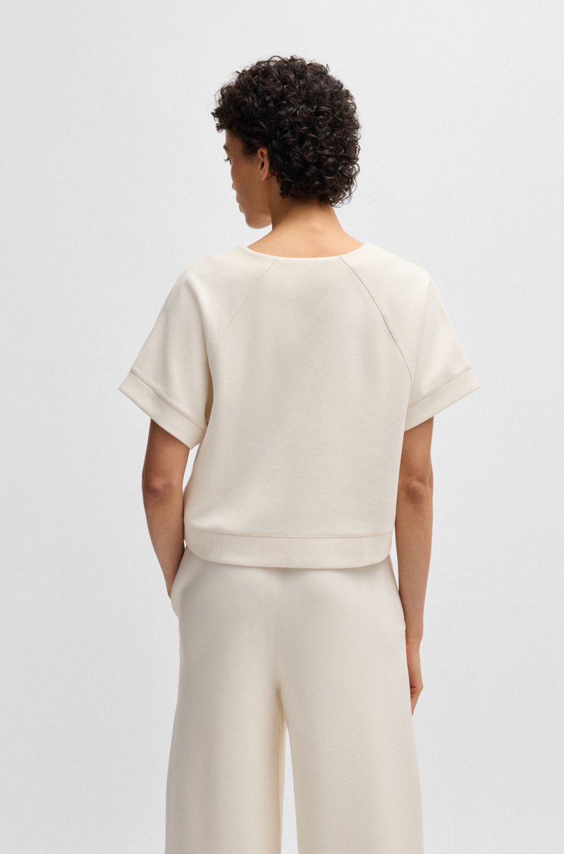 Hugo Boss Camiseta De Punto Termoadherido Con Logo Caligrafiado Bordado