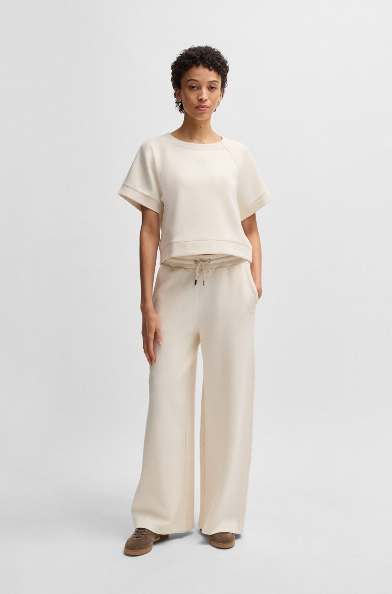 Hugo Boss Camiseta De Punto Termoadherido Con Logo Caligrafiado Bordado