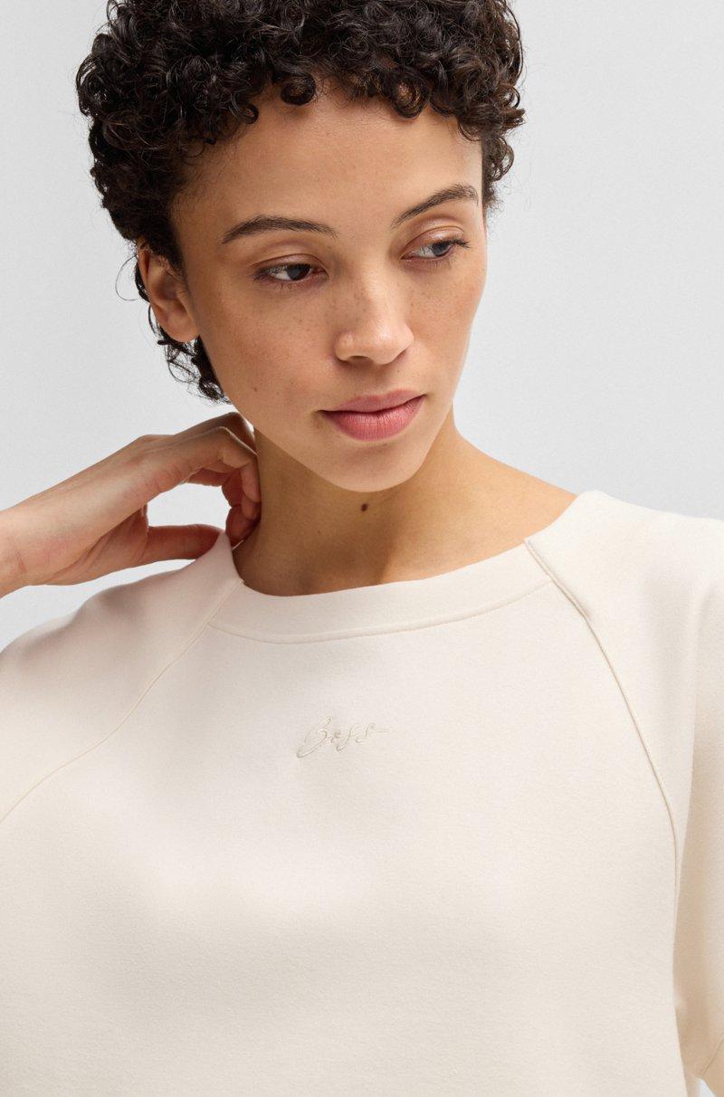 Hugo Boss Camiseta De Punto Termoadherido Con Logo Caligrafiado Bordado