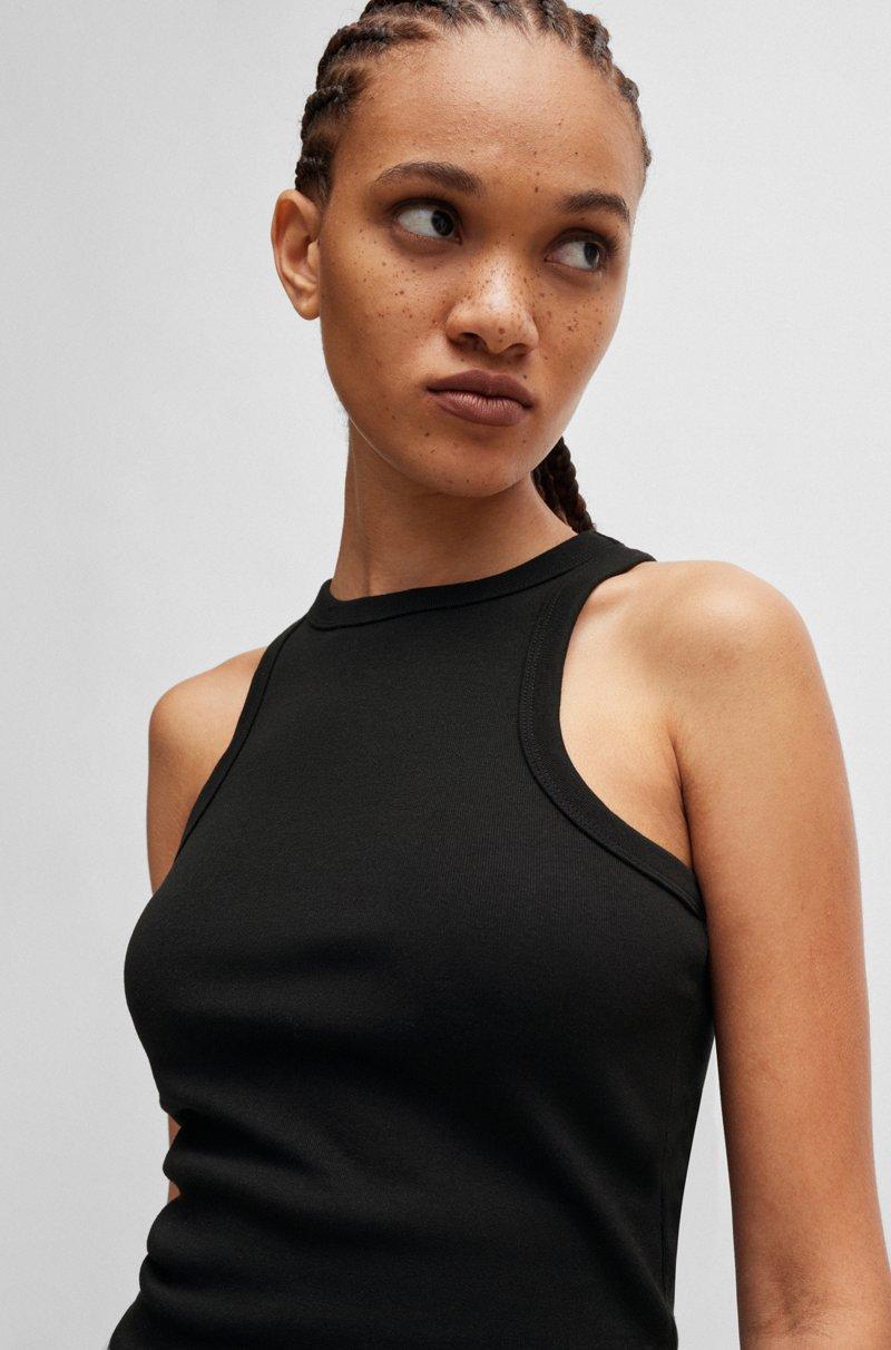 Hugo Boss Camiseta De Tirantes Slim Fit En Mezcla De Algodón Elástico