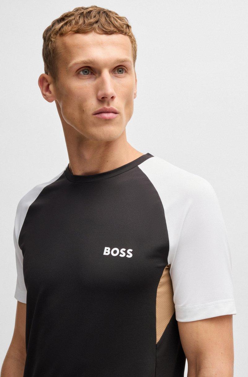Hugo Boss Camiseta Deportiva Con Bloques De Color En Tejido Que Absorbe La Humedad