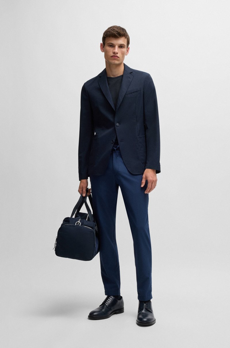 Hugo Boss Camiseta En Mezcla De Algodón Con Estructura De Jacquard De Burbujas