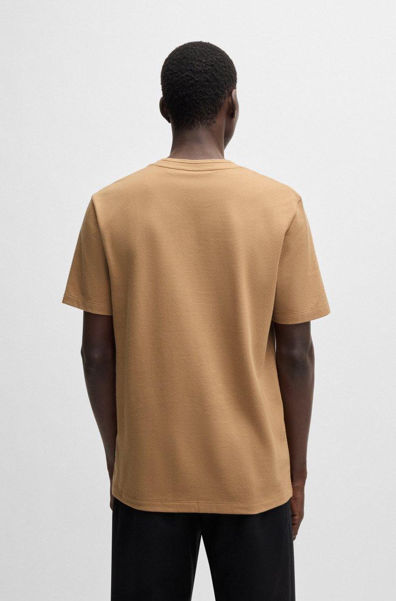 Hugo Boss Camiseta En Mezcla De Algodón Con Estructura De Jacquard De Burbujas