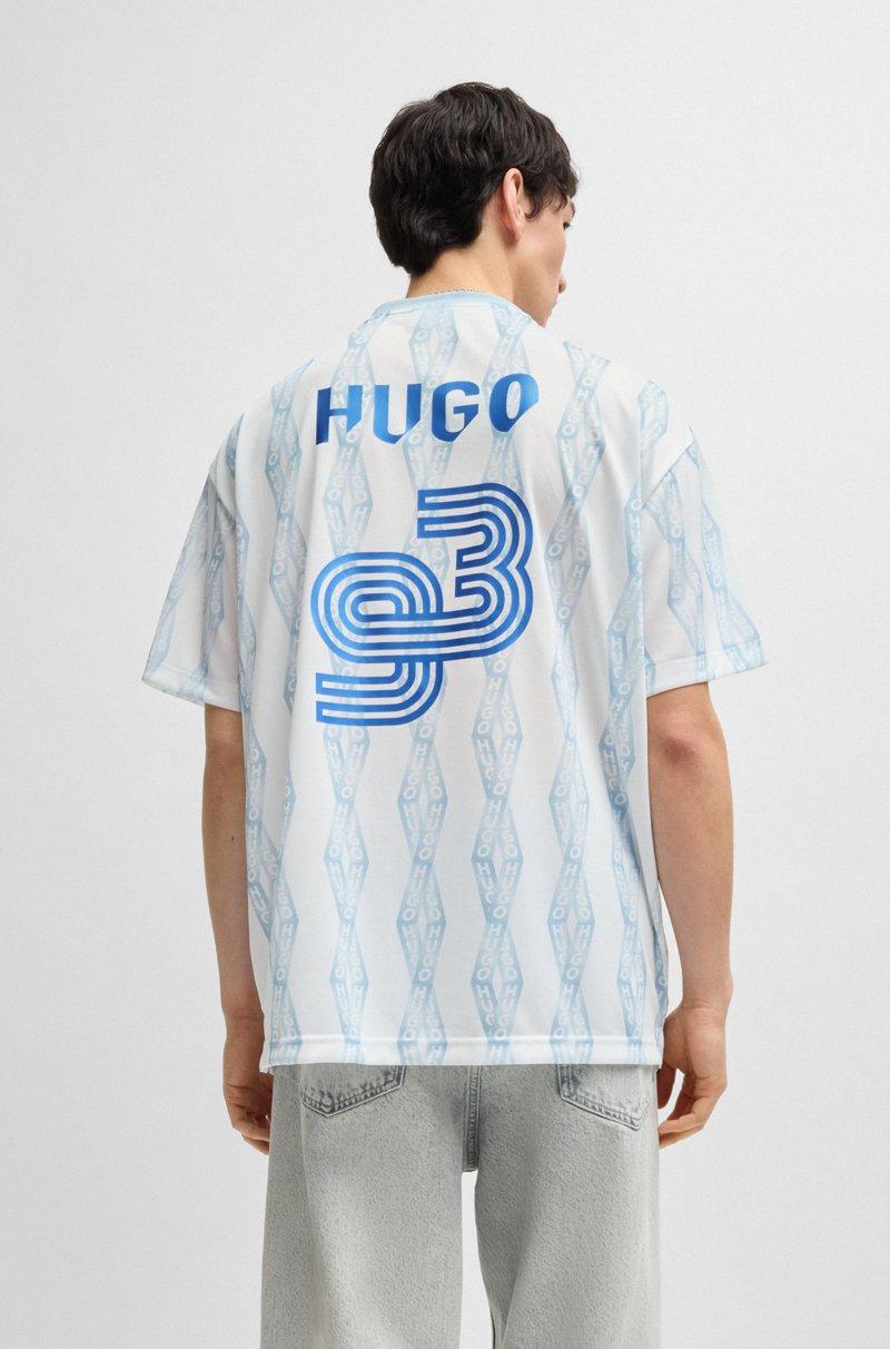Hugo Boss Camiseta oversize fit con ilustración inspirada en el fútbol