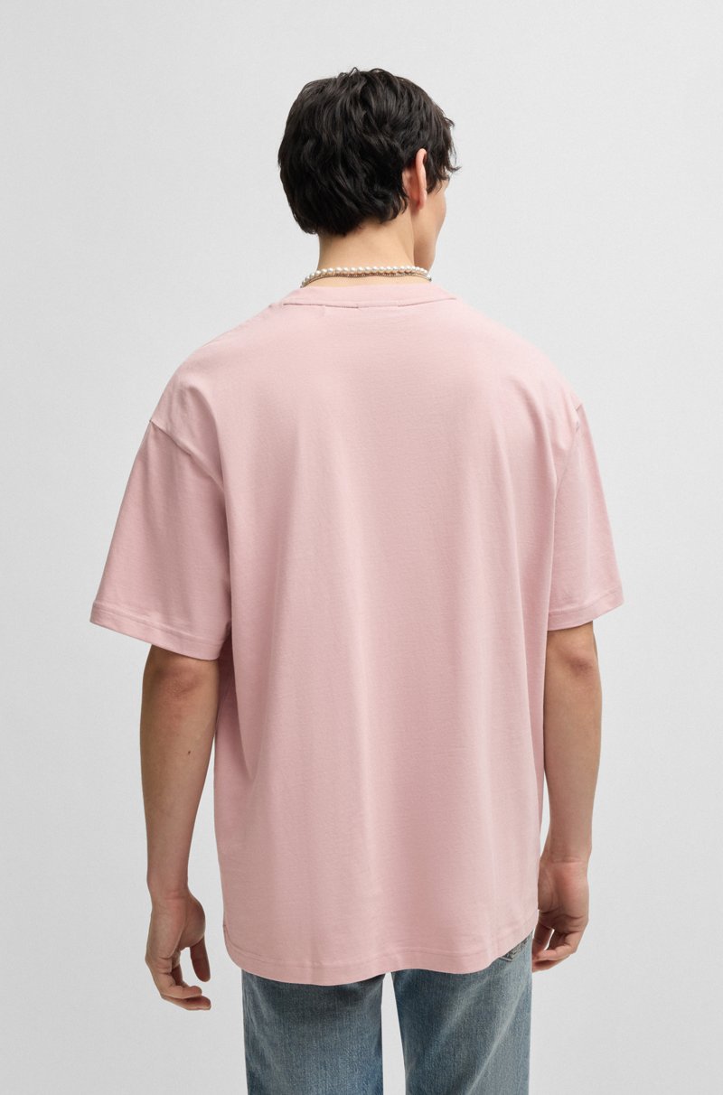 Hugo Boss Camiseta Oversize Fit De Algodón Con Logo Happy HUGO