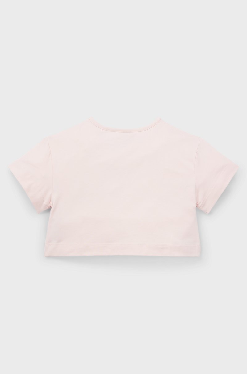 Hugo Boss Camiseta Oversize Fit Para Niños En Algodón Elástico Con Logo De Diseño