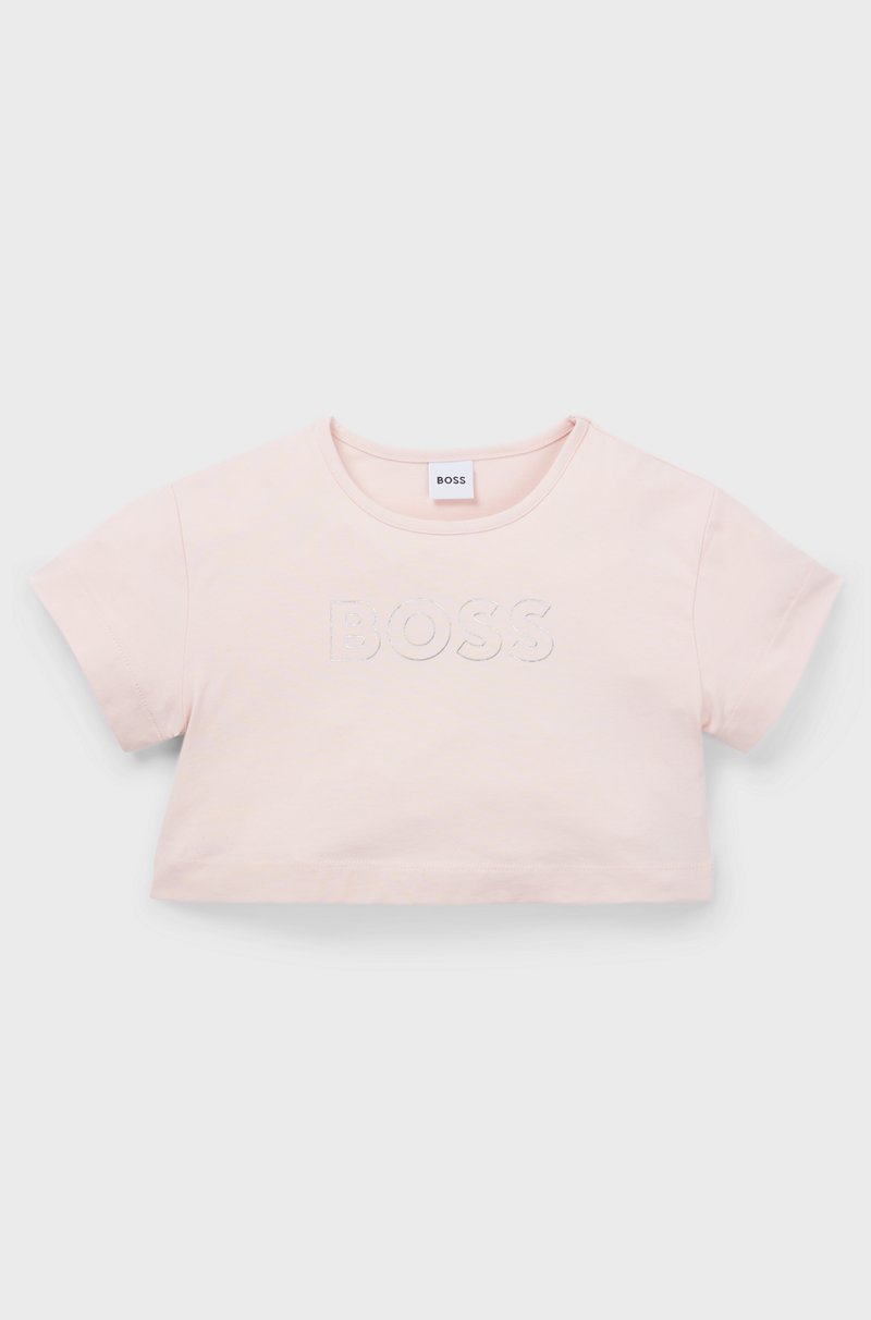 Hugo Boss Camiseta oversize fit para niños en algodón elástico con logo de diseño