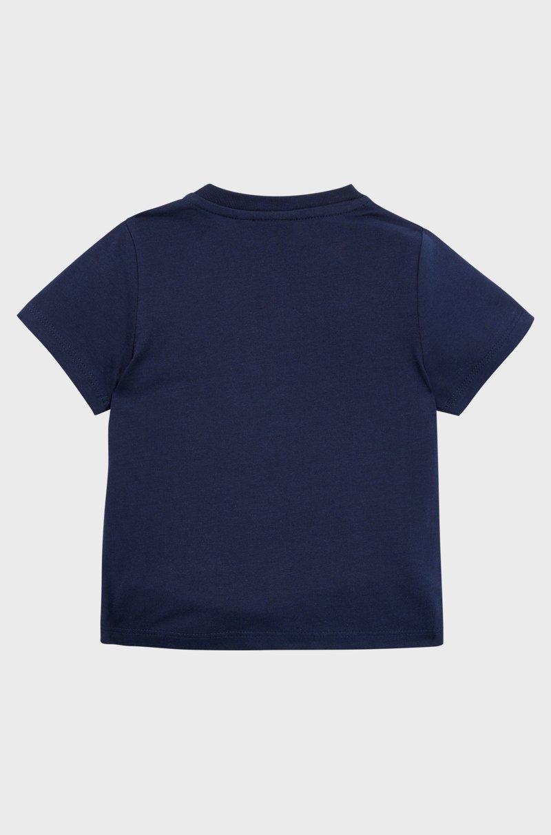 Hugo Boss Camiseta Para Niños En Algodón Con Logo Estampado