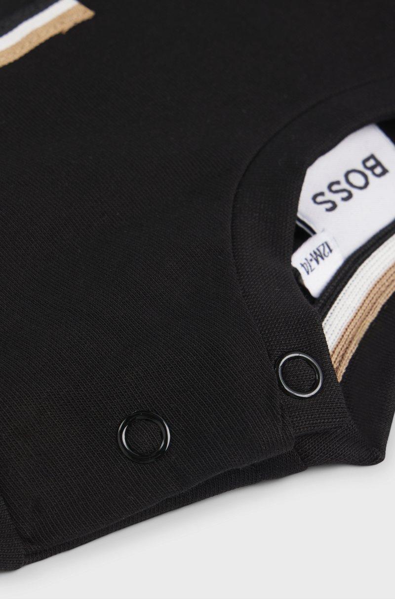 Hugo Boss Camiseta Para Niños En Algodón Con Monograma Double B Bordado