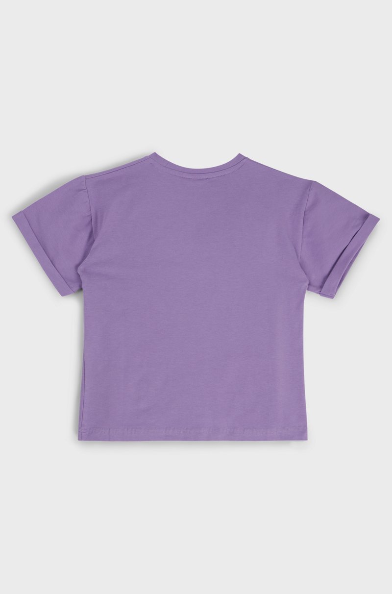 Hugo Boss Camiseta Para Niños En Algodón Elástico Con Logo De Efecto Metálico